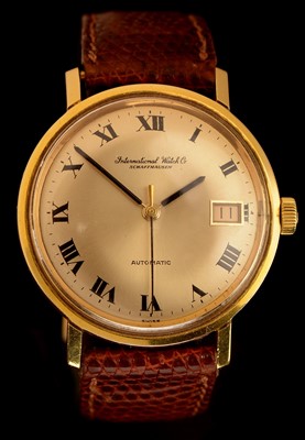 Lot 54 - IWC Int. Watch Co, Schaffhausen: a gentleman's 18ct. gold cased wristwatch