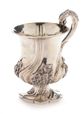 Lot 295 - Silver christening mug