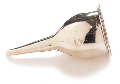 Lot 292 - Silver wine funnel