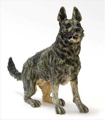 Lot 979 - April Shepherd cold cast resin figure 'Raring to go'