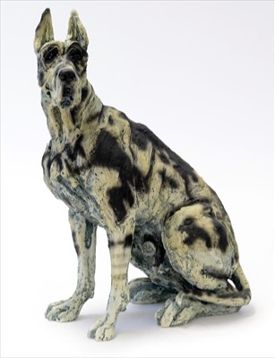 Lot 980 - April Shepherd, resin sculpture 'On Guard'