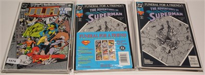 Lot 1576 - DC comics Justice League of America Year One No. 1 and other titles