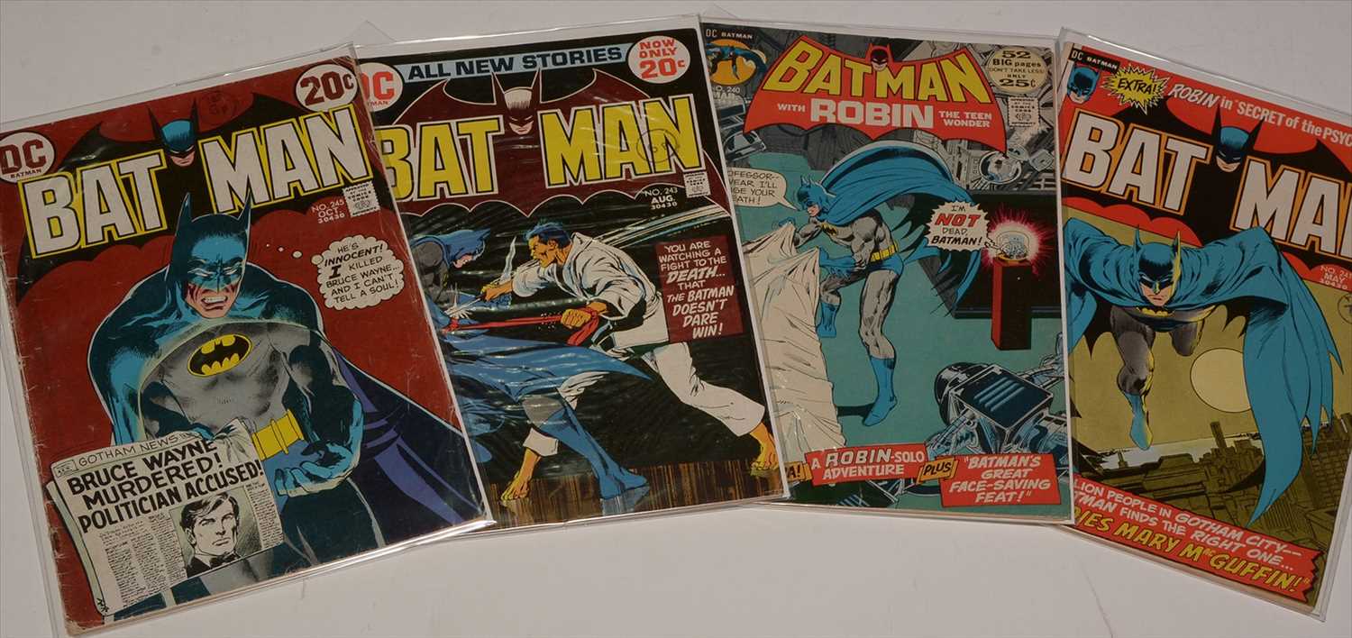 Lot 104 - Batman No's. 240, 241, 243 and 245.
