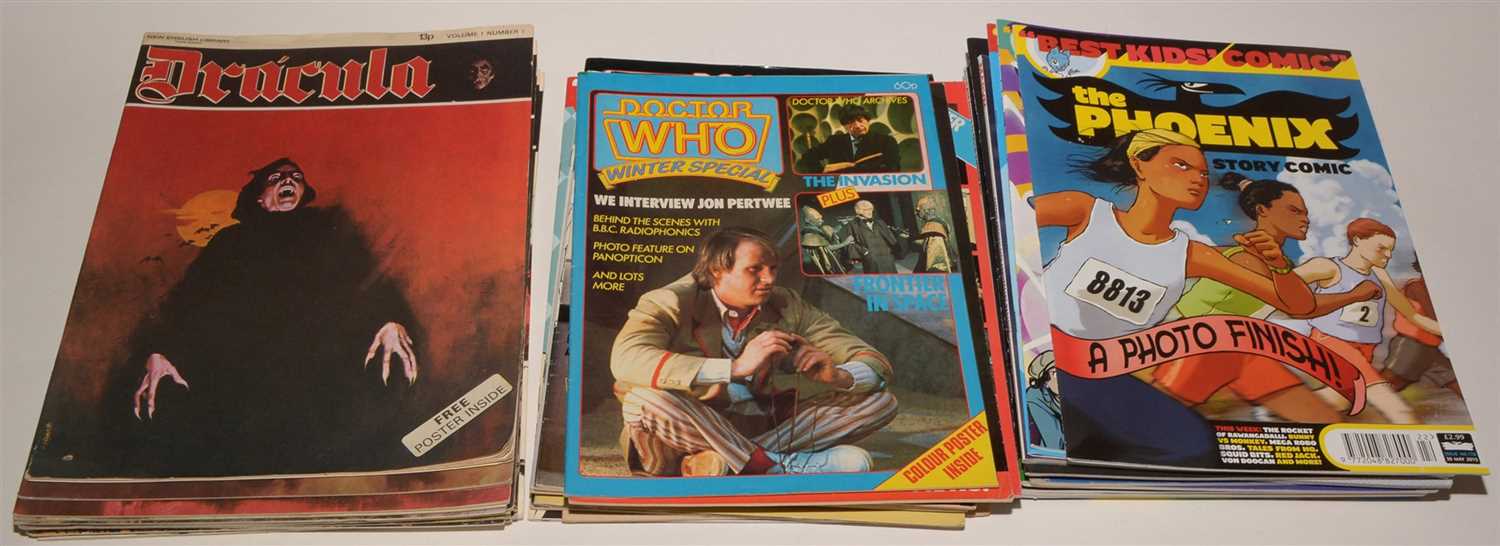 Lot 1162 - Dracula No's. 1-12 inclusive and other comics, magazines, etc