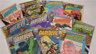 Lot 1191 - Daredevil No's. 163, 165, 167, 170, 172, 173, 174, 175, 177, 178 and 179