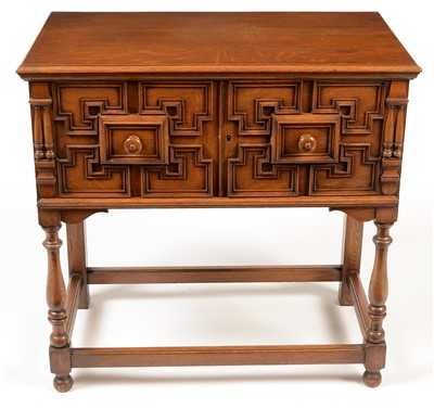 Lot 251 - A good quality mid 20th Century oak canteen
