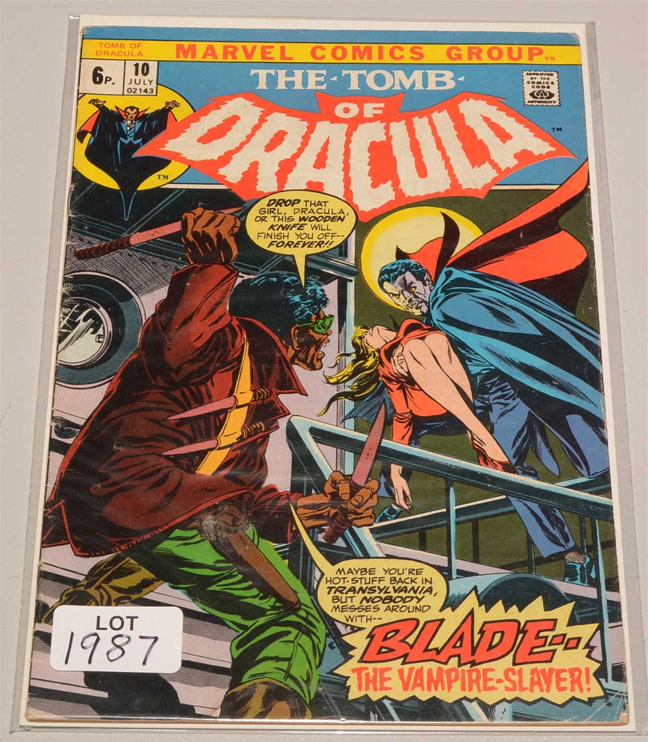 Lot 1987 - The Tomb of Dracula No. 10.