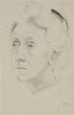 Lot 670 - Attributed to Augustus Edward John, RA - watercolour.