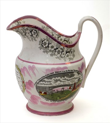 Lot 581 - A Sunderland lustre jug.