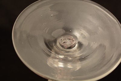 Lot 616 - Newcastle Royal Coat of Arms wine glass.
