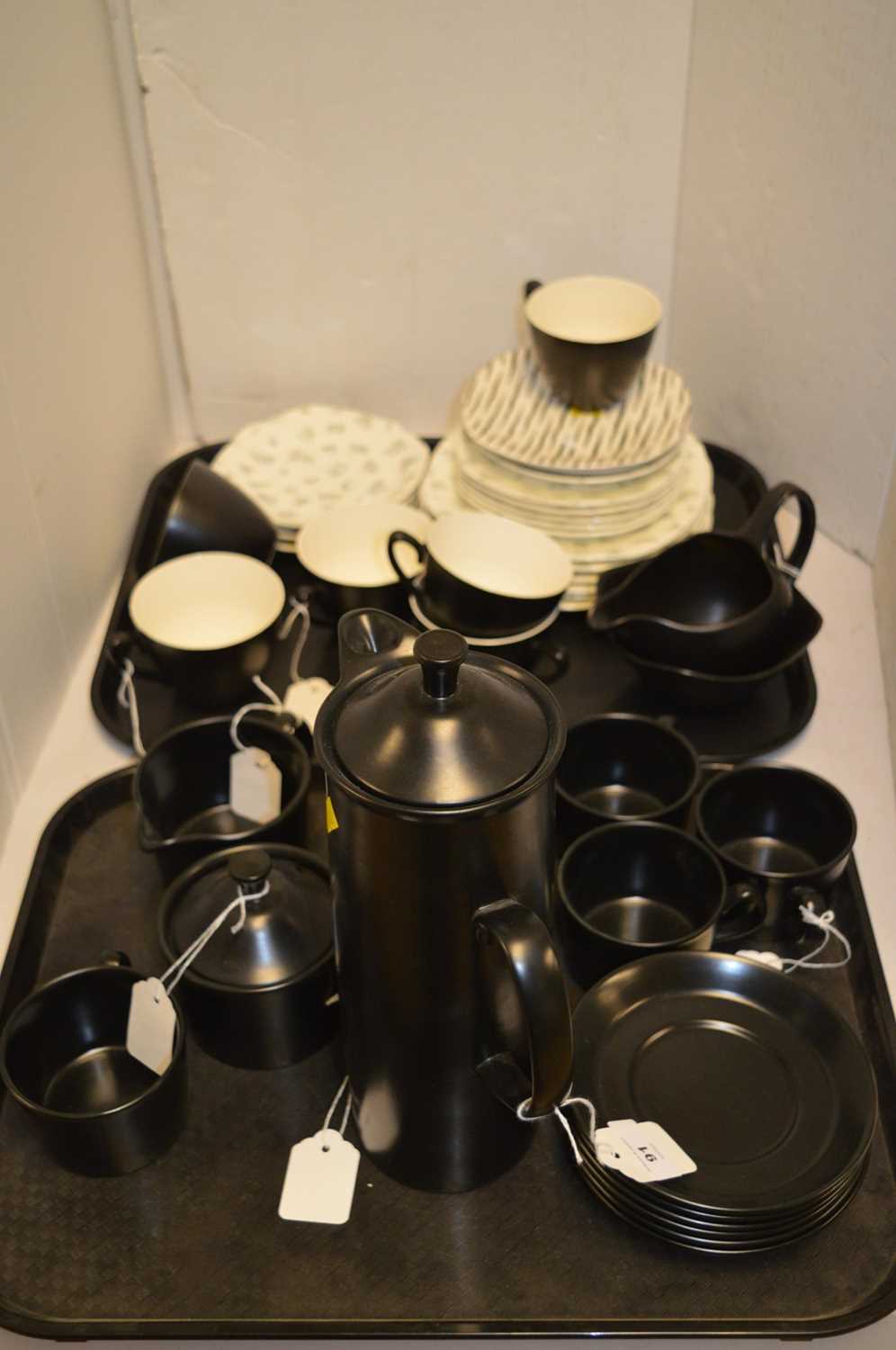 Lot 91 - Wedgwood Black glaze coffee service