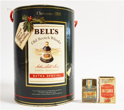 Lot 444 - Bells Decanter and Matchbox Gin
