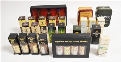 Lot 454 - Assorted whisky miniatures