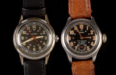 Lot 6 - Two Rotary military style watches.