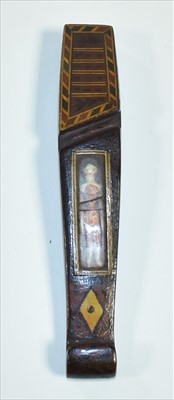 Lot 1113 - An early 19th Century knitting stick, the...