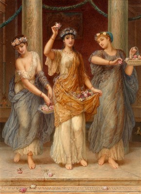 Lot 691 - Auguste Jules Bouvier - watercolour.
