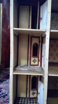 Lot 1031 - Christian Hacker, Nuremburg: a 19th Century four-storey doll's house.