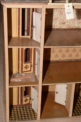Lot 1031 - Christian Hacker, Nuremburg: a 19th Century four-storey doll's house.