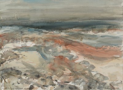 Lot 1396 - Richard Hobson - watercolour.