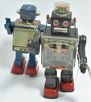 Lot 278 - Two Japanese tin plate robots