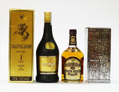 Lot 347 - Brandy and whisky