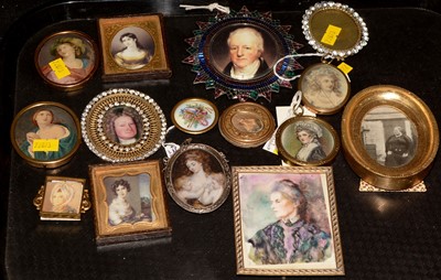 Lot 121 - British School - miniatures.