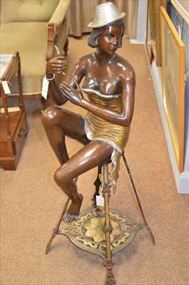 Lot 745 - Cast metal figure
