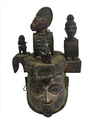 Lot 1533 - Yoruba helmet mask