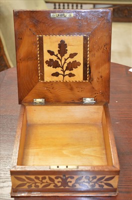 Lot 743 - Killarney marquetry box