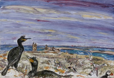 Lot 608 - Richard Hobson - watercolour.