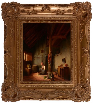 Lot 739 - 19th Century Dutch School - oil.