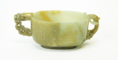 Lot 598 - Chinese spinach green jade censer