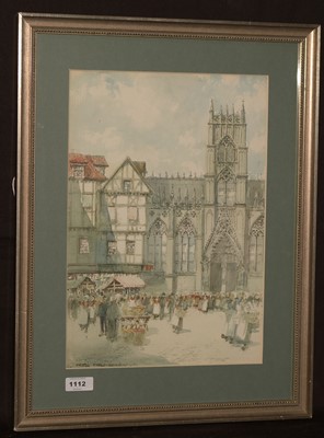 Lot 1112 - Victor Noble Rainbird - watercolour.