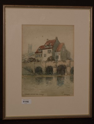 Lot 1116 - Victor Noble Rainbird - watercolour.