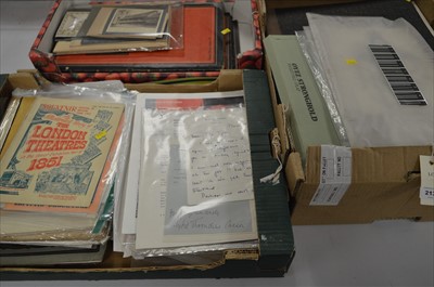 Lot 213 - Theatre ephemera
