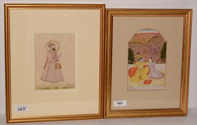 Lot 103 - Indian School - watercolours.