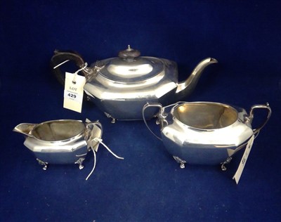 Lot 429 - Silver tea service
