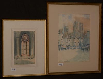 Lot 1076 - Victor Noble Rainbird - watercolours.