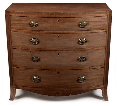 Lot 716 - Regency bowfront chest