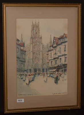 Lot 1072 - Victor Noble Rainbird - watercolour.