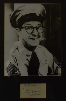 Lot 1012 - Phil Silvers autograph