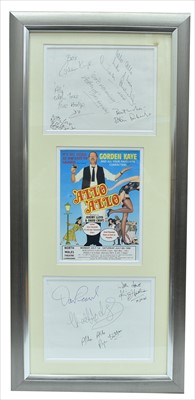 Lot 1030 - Allo Allo cast autographs