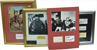 Lot 1033 - Western genre interest autographs