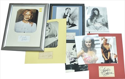 Lot 1050 - Female Hollywood celebrity autographs