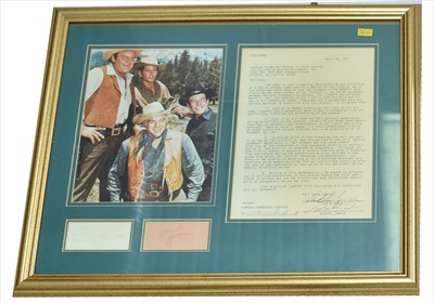 Lot 1056 - Bonanza autographs