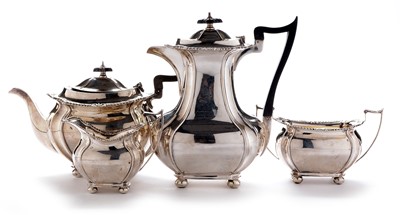 Lot 322 - Four piece silver tea service
