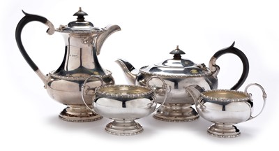 Lot 246 - Silver tea service