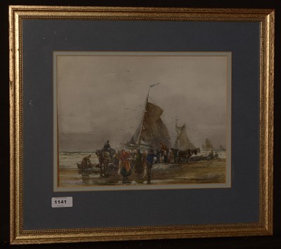 Lot 1141 - Attributed to Thomas Bush Hardy - watercolour.