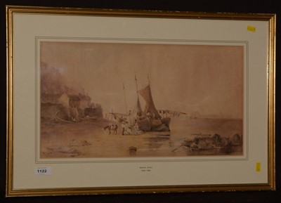 Lot 1122 - A Follower of Samuel Prout - watercolour.