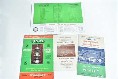 Lot 1075A - Football programmes